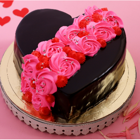 Roses On Heart Desig...