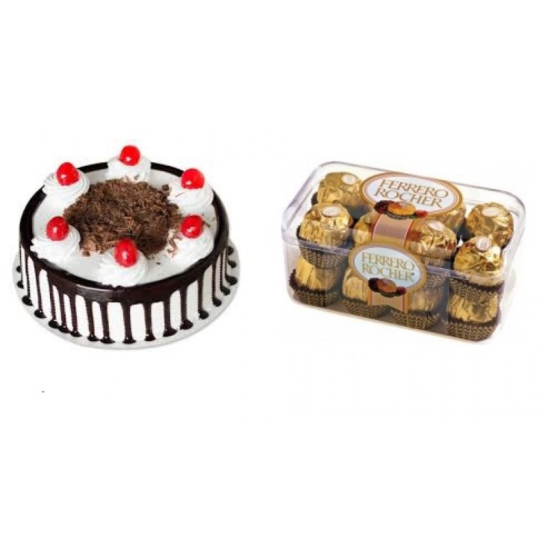 Black Forest Cake with Ferrero Rocher