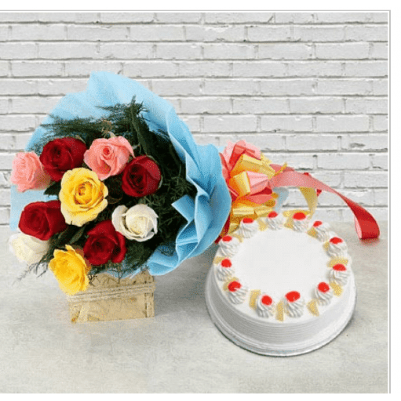 Pineapple cakes n Mix Rose.