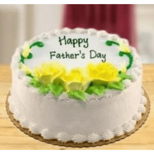 Yellow rose father day cake.