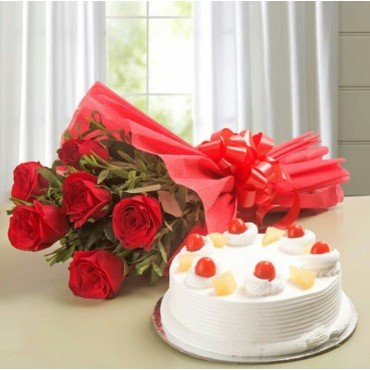 Flowers N Pineapple Cake Flowers N Pineapple ...