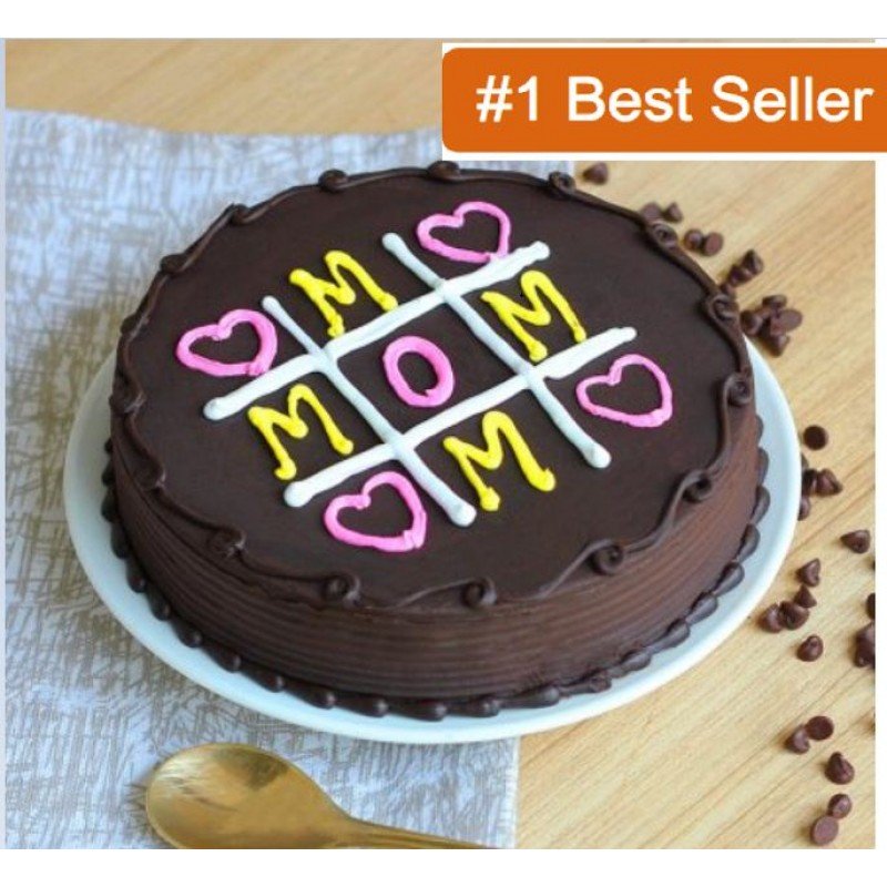 MOM Heart MOM Chocolate  Truffle Cake
