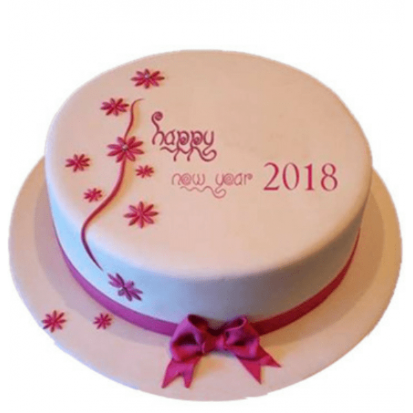 New Year Vanilla Cake