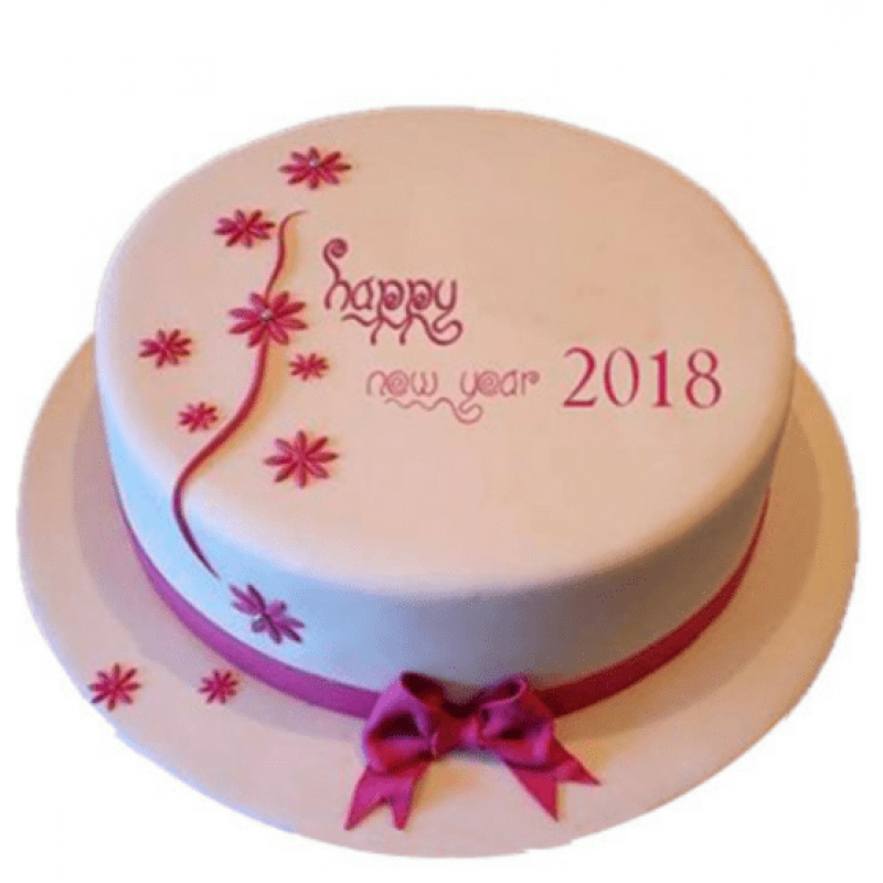 New Year Vanilla Cake