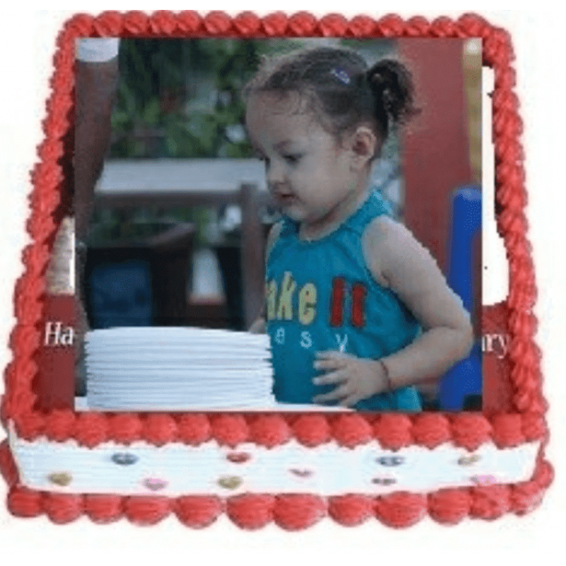 Photo Cake in Vanilla Flavours