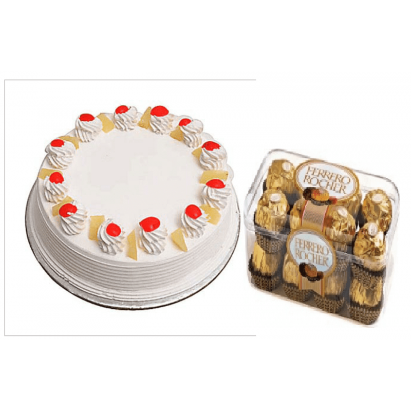 Pineapple Cake with Chocolate Box Combo