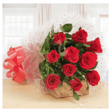 10 Red Rose Bouquet 10 Red Rose Bouquet...