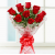 10 Red Roses Bouquet  + ₹ 240.00 
